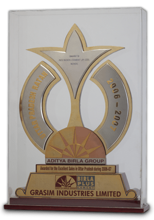 Uttar Pradesh Ratan <br>For achieving 'Outstanding Sales' in Uttar Pradesh (2006 - 07)

